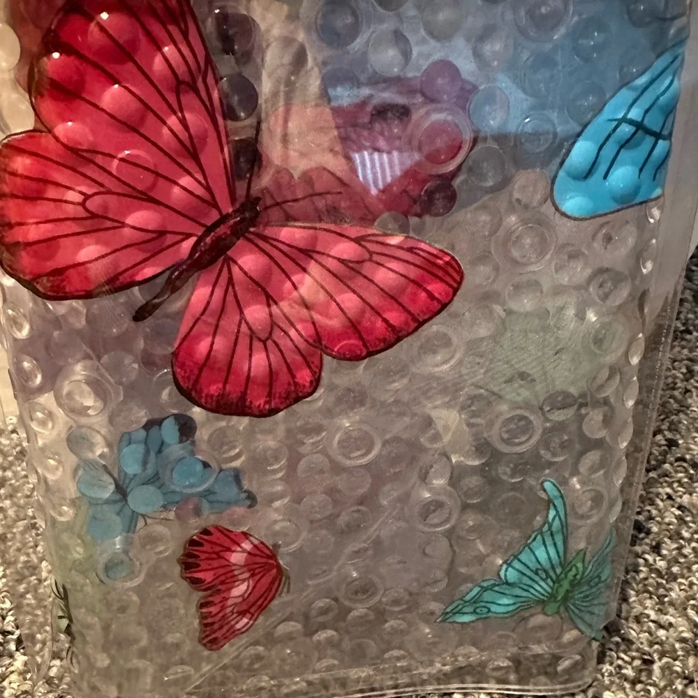 NWOT: Butterfly bath mat